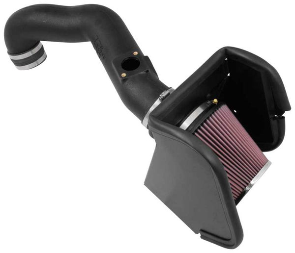 K&N 16-17 Nissan Titan XD V8-5.0L DSL 63 Series AirCharger Performance Intake - Bull Strap