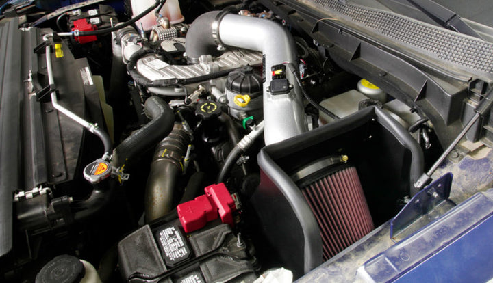 K&N 16-17 Nissan Titan XD V8-5.0L Performance Air Intake Kit - Metal - Bull Strap