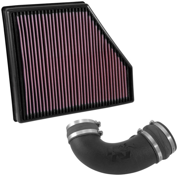K&N 16-19 Chevrolet Camaro V8-6.2L Performance Intake Kit - Bull Strap