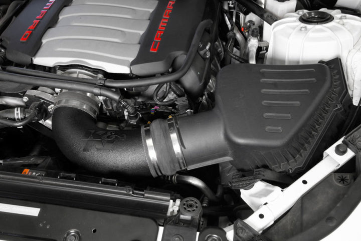 K&N 16-19 Chevrolet Camaro V8-6.2L Performance Intake Kit - Bull Strap