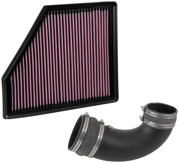 K&N 16-19 Chevrolet Camaro V8-6.2L Performance Intake Kit - Bull Strap