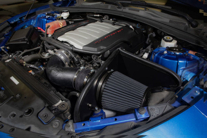 K&N 16-23 Chevrolet Camaro SS 6.2L V8 F/I DRYFLOW Performance Air Intake System - Bull Strap