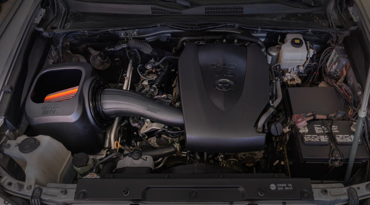K&N 16-23 Toyota Tacoma V6-3.5L F Performance Air Intake System - Bull Strap