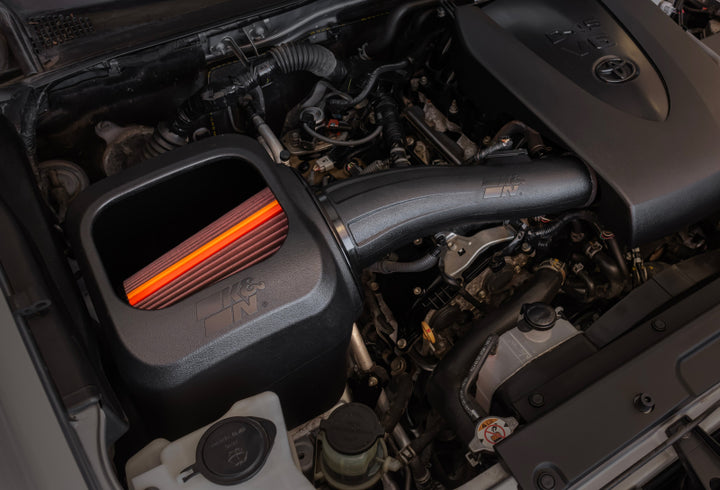 K&N 16-23 Toyota Tacoma V6-3.5L F Performance Air Intake System - Bull Strap