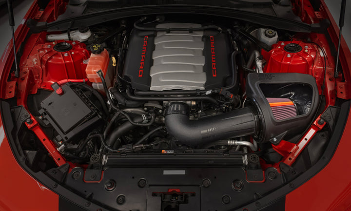 K&N 16-24 Chevy Camaro SS V8-6.2L F Performance Air Intake System - Bull Strap