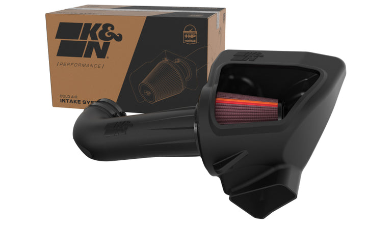 K&N 16-24 Chevy Camaro SS V8-6.2L F Performance Air Intake System - Bull Strap