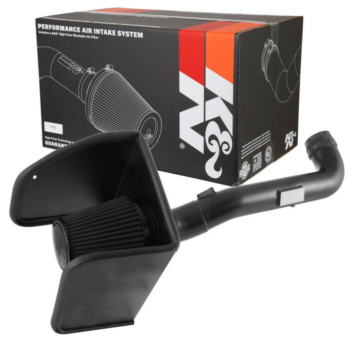 K&N 17-18 Chevrolet Colorado 3.6L V6 Black Performance Intake Kit - Bull Strap
