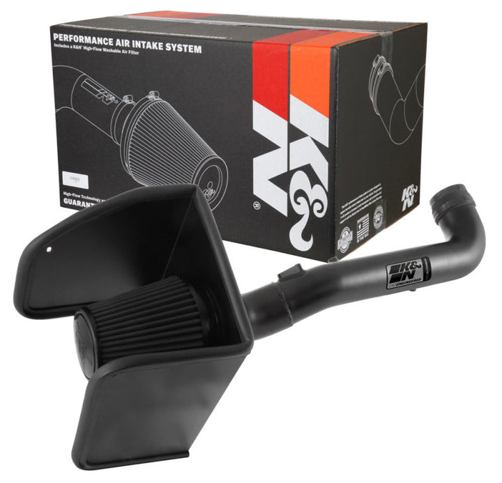 K&N 17-18 Chevrolet Colorado 3.6L V6 Black Performance Intake Kit - Bull Strap
