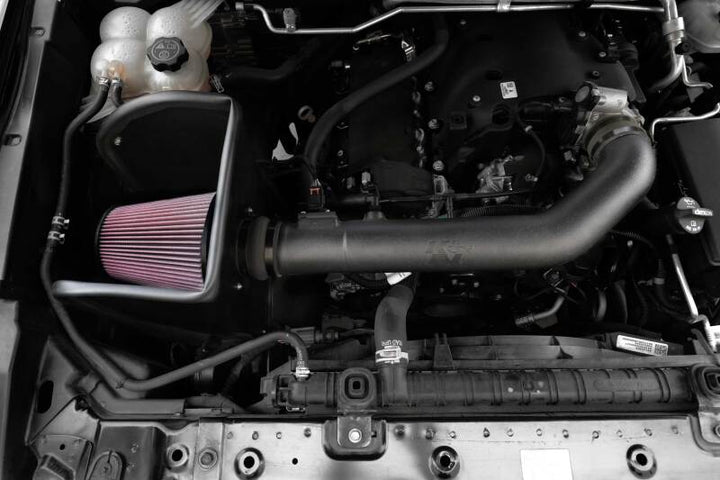 K&N 17-18 Chevrolet Colorado V6-3.6L F/I AirCharger Performance Intake - Bull Strap