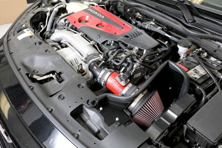 K&N 17-18 Honda Civic Type-R L4-2.0L F/I Typhoon Air Intake - Bull Strap