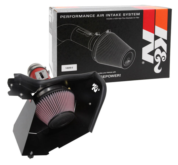 K&N 17-18 Honda Civic Type-R L4-2.0L F/I Typhoon Air Intake - Bull Strap