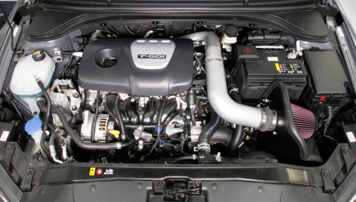 K&N 17-18 Hyundai Elantra L4-1.6L F/I Typhoon Performance Air Intake System - Bull Strap