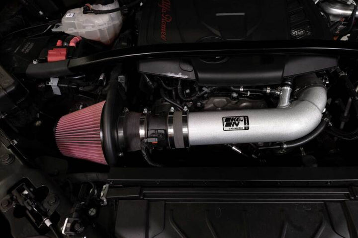 K&N 17-22 Alfa Romeo Giulia / 17-22 Alfa Romeo Stelvio Performance Air Intake System - Bull Strap