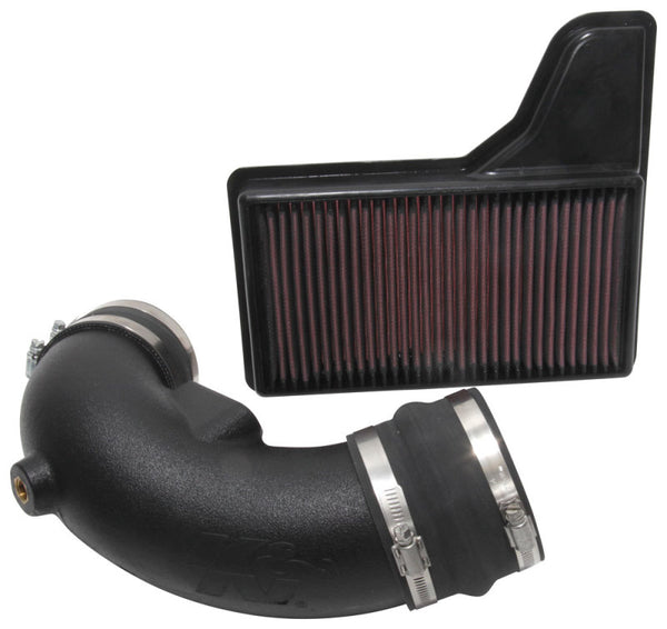 K&N 18-19 Ford Mustang GT V8-5.0L 57 Series FIPK Performance Intake Kit - Bull Strap