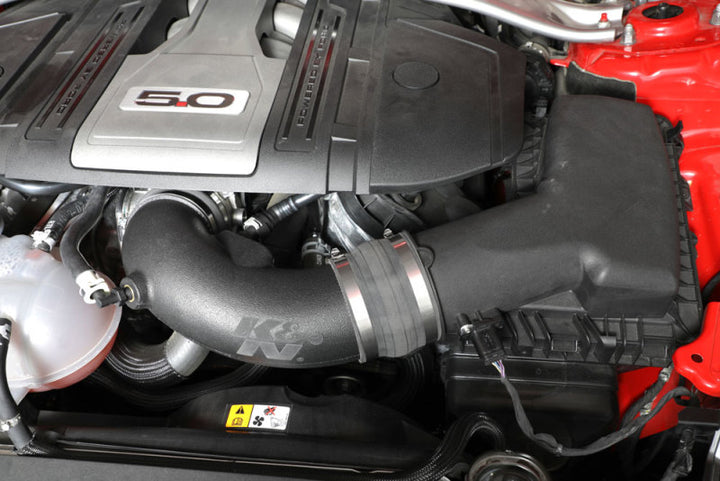 K&N 18-19 Ford Mustang GT V8-5.0L 57 Series FIPK Performance Intake Kit - Bull Strap