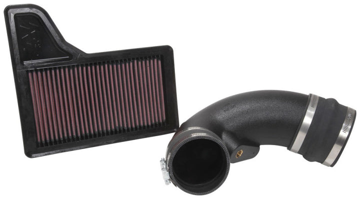K&N 18-19 Ford Mustang GT V8-5.0L 57 Series FIPK Performance Intake Kit - Bull Strap