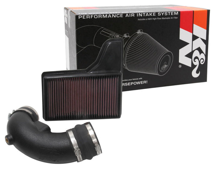 K&N 18-19 Ford Mustang GT V8-5.0L 57 Series FIPK Performance Intake Kit - Bull Strap