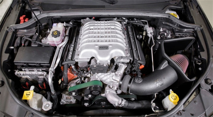 K&N 18-19 Jeep Grand Cherokee Trackhawk V8-6.2L F/I AirCharger Performance Intake - Bull Strap