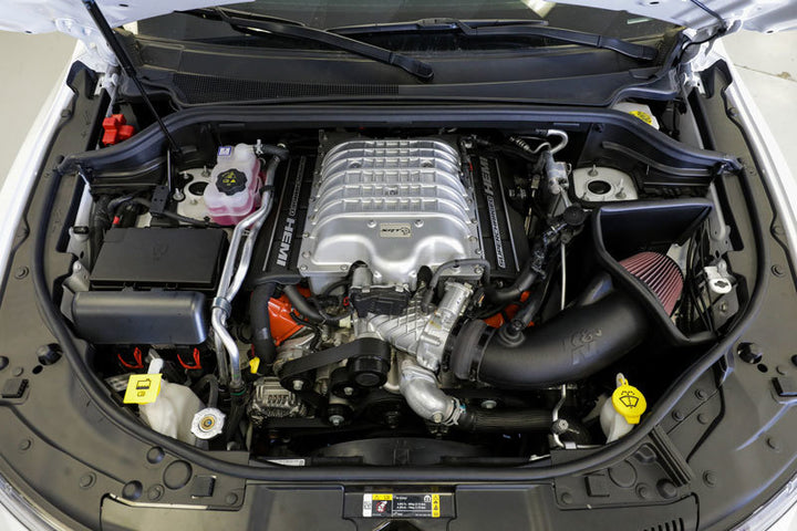 K&N 18-19 Jeep Grand Cherokee Trackhawk V8-6.2L F/I AirCharger Performance Intake - Bull Strap