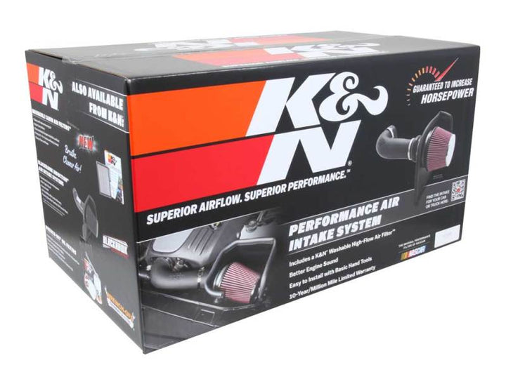 K&N 19-20 Jeep Cherokee L4-2.4L Performance Air Intake Kit - Bull Strap
