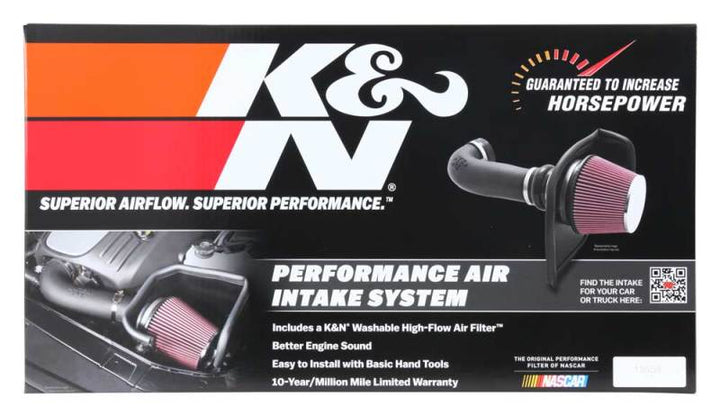 K&N 19-20 Jeep Cherokee L4-2.4L Performance Air Intake Kit - Bull Strap