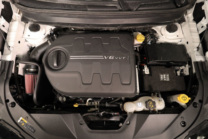 K&N 19-20 Jeep Cherokee V6-3.2L AirCharger Performance Intake - Bull Strap