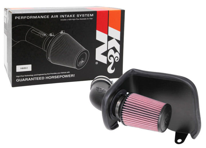 K&N 19-20 Jeep Cherokee V6-3.2L AirCharger Performance Intake - Bull Strap