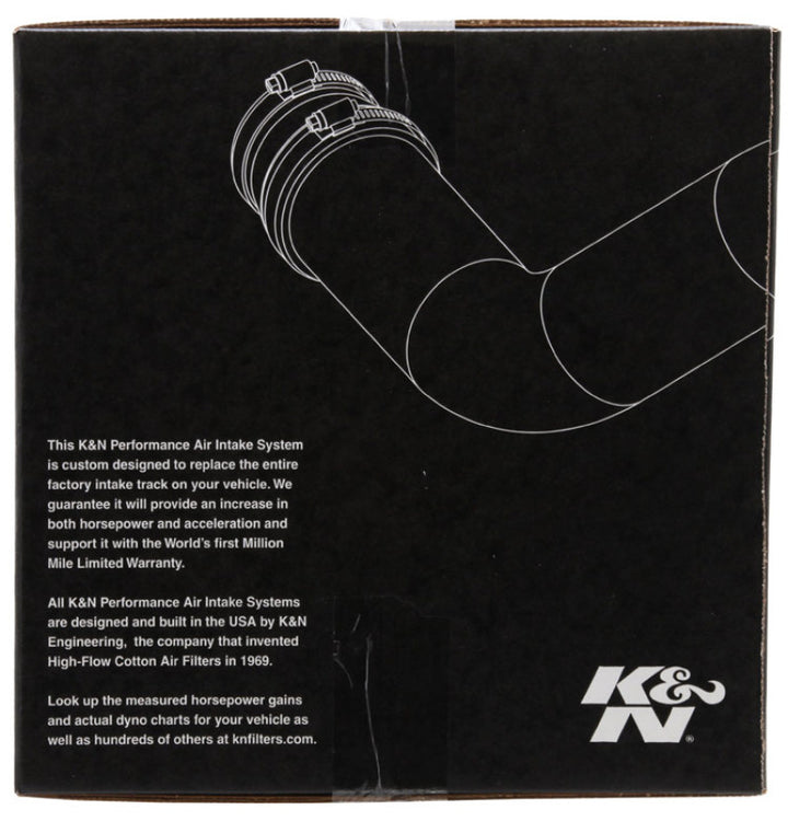 K&N 19-20 Jeep Cherokee V6-3.2L AirCharger Performance Intake - Bull Strap