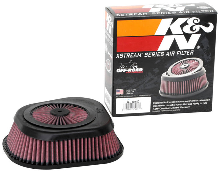 K&N 19-21 Kawasaki KX450/KX450X/KX250/KX250 Replacement Air Filter - Bull Strap