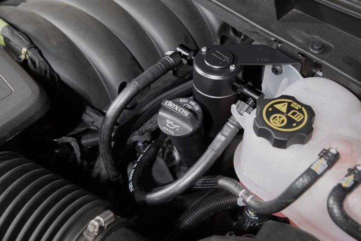 K&N 19-22 Chevy Silverado 1500 5.3/6.2L Catch Can. Oil Separator - Bull Strap