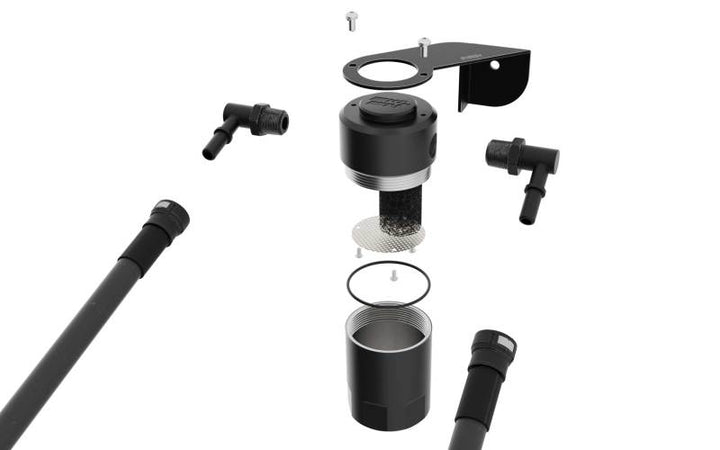 K&N 19-22 Chevy Silverado 1500 5.3/6.2L Catch Can. Oil Separator - Bull Strap