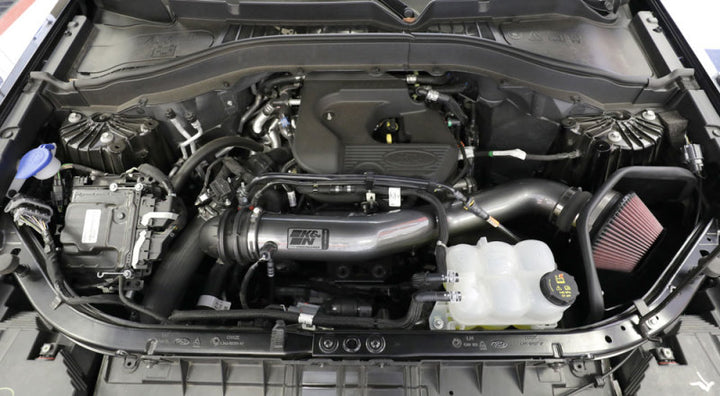 K&N 20-21 Ford Explorer 2.3L L4 F/I High Flow Performance Intake Kit - Bull Strap
