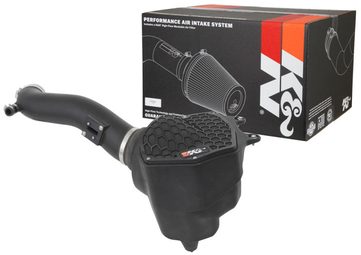 K&N 20-21 Jeep Wrangler V6-3.0L DSL AirCharger Performance Intake - Bull Strap