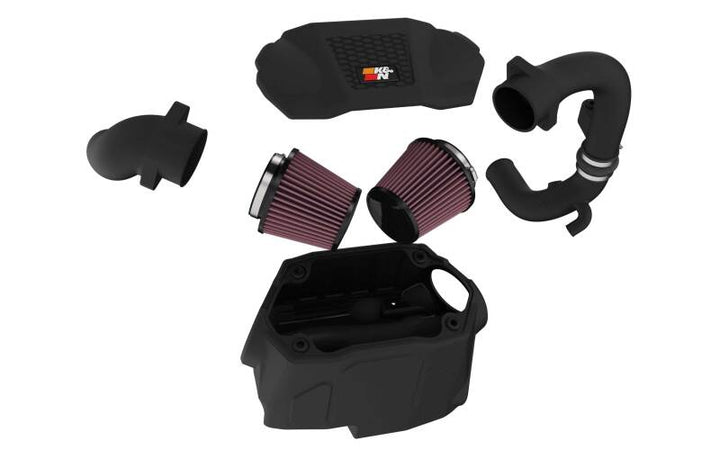 K&N 20-24 Ford Explorer 3.0L V6 / 20-24 Lincoln Aviator 3.0L V6 Performance Air Intake System - Bull Strap