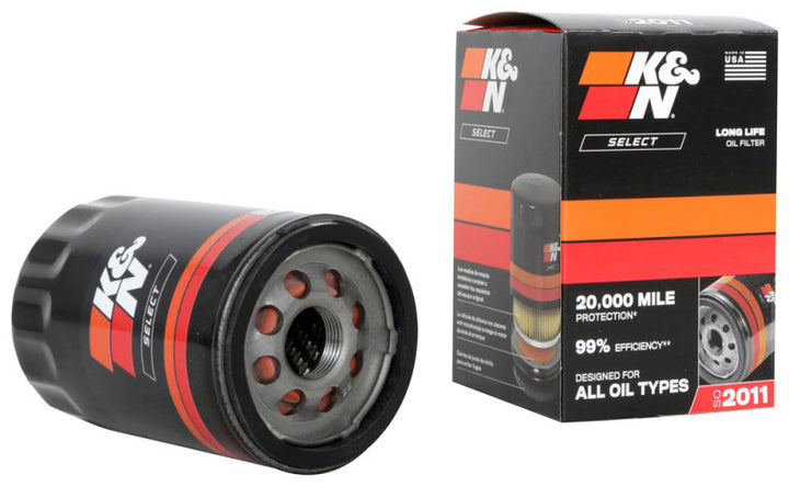 K&N 2011+ Buick Enclave 3.6L V6 / 2014+ Chevrolet Silverado 1500 5.3L V8 Spin-On Oil Filter - Bull Strap