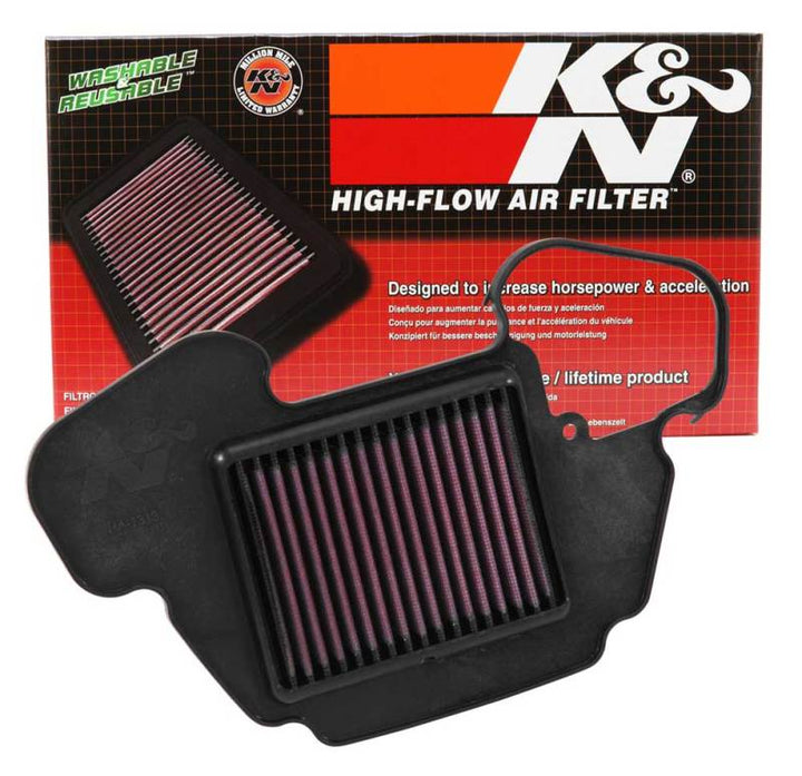 K&N 2013-2015 Honda Grom 125/MSX125 Air Filter - Bull Strap