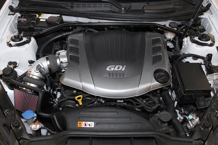 K&N 2013 Hyundai Genesis Coupe 3.8L V6 Typhoon Performance Intake Performance kit - Bull Strap