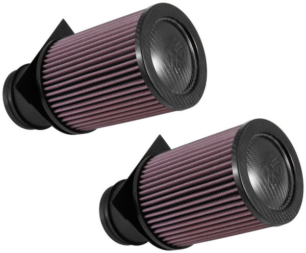K&N 2014-2015 Audi R8 V10-5.2L F/I Drop In Air Filter (2 Per Box) - Bull Strap