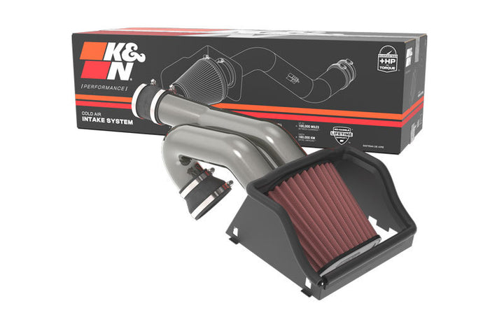 K&N 2015-22 Ford F-150 3.5L V6 Performance Air Intake System - Bull Strap
