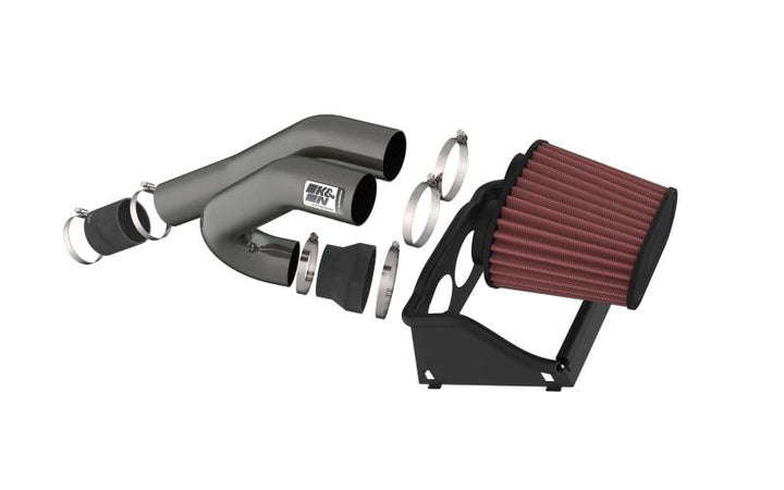 K&N 2015-22 Ford F-150 3.5L V6 Performance Air Intake System - Bull Strap