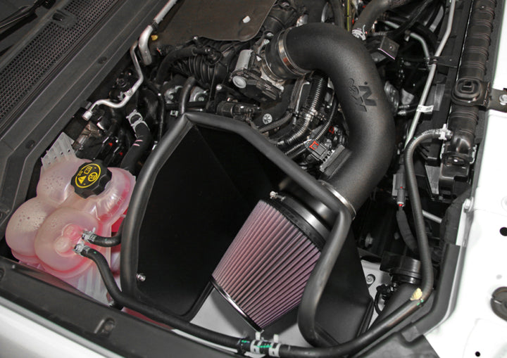 K&N 2015 Chevy Colorado 3.6L V6 AirCharger Performance Intake - Bull Strap