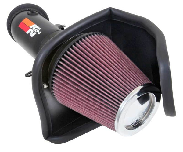 K&N 2015 Dodge Challenger/Charger 6.2L V8 Typhoon Short Ram Intake - Bull Strap