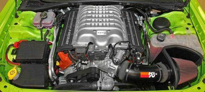 K&N 2015 Dodge Challenger/Charger 6.2L V8 Typhoon Short Ram Intake - Bull Strap