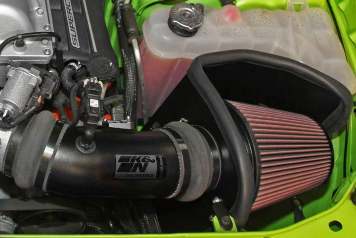 K&N 2015 Dodge Challenger/Charger 6.2L V8 Typhoon Short Ram Intake - Bull Strap