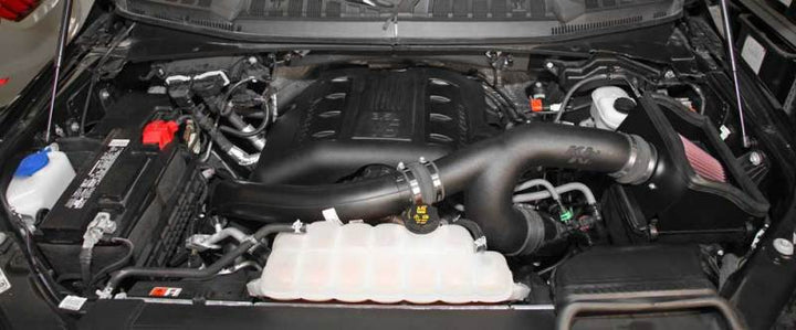 K&N 2015 Ford F150 EcoBoost V6-3.5L 57 Series FIPK Performance Intake Kit - Bull Strap