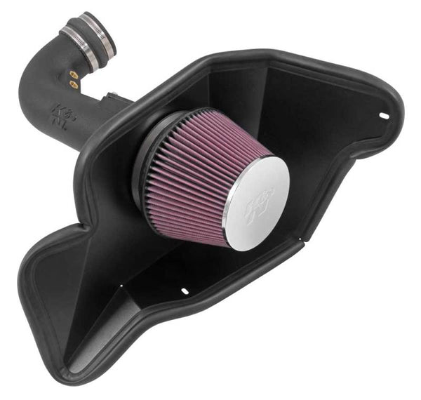 K&N 2015 Ford Mustang GT 5.0L V8 F/I Performance Intake Kit - Bull Strap