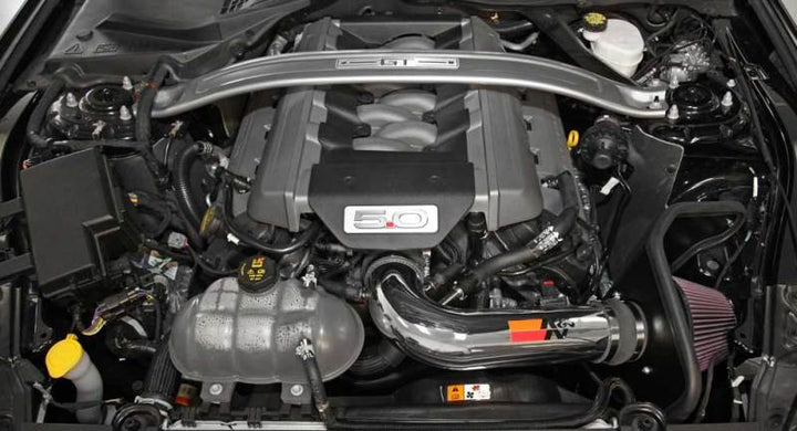 K&N 2015 Ford Mustang GT 5.0L V8 Typhoon Intake Kit - Bull Strap