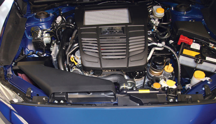 K&N 2015 WRX Black Typhoon Short Ram Intake - Bull Strap