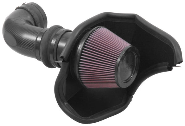 K&N 2016-2017 Cadillac CTS-V 6.2L V8 AirCharger Performance Intake - Bull Strap