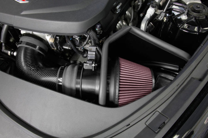 K&N 2016-2017 Cadillac CTS-V 6.2L V8 AirCharger Performance Intake - Bull Strap